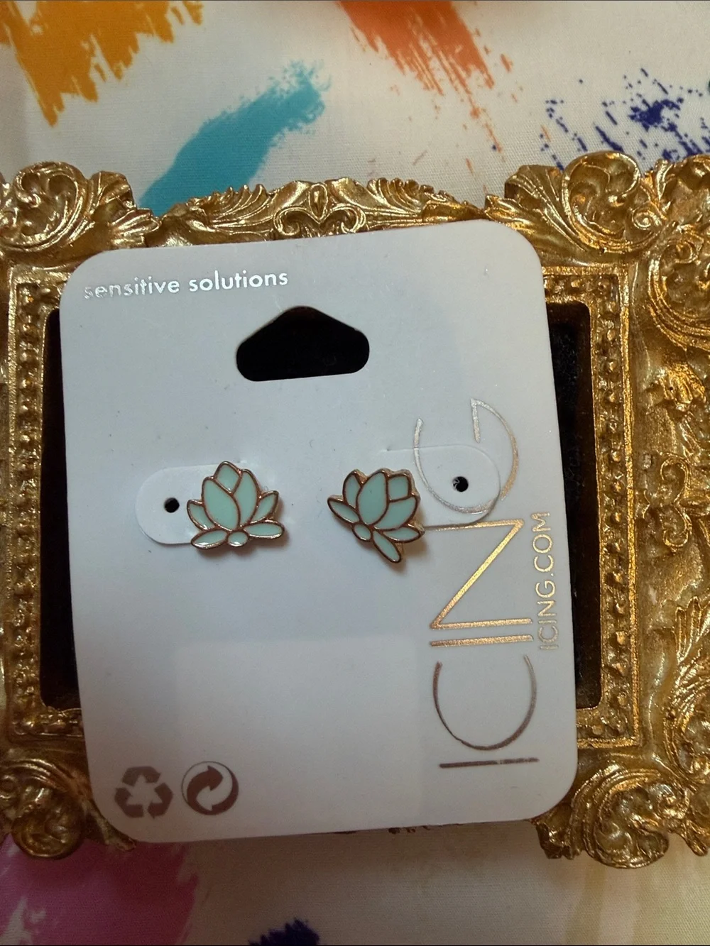 Lot of Icing Kids Stud Earrings - Yellow, Red, Mint & Leopard